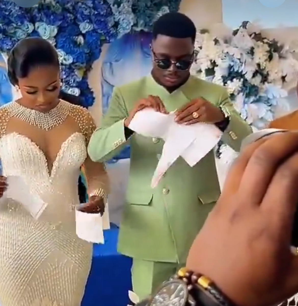 Newlywed couple tears marriage certificate to prevent future divorce