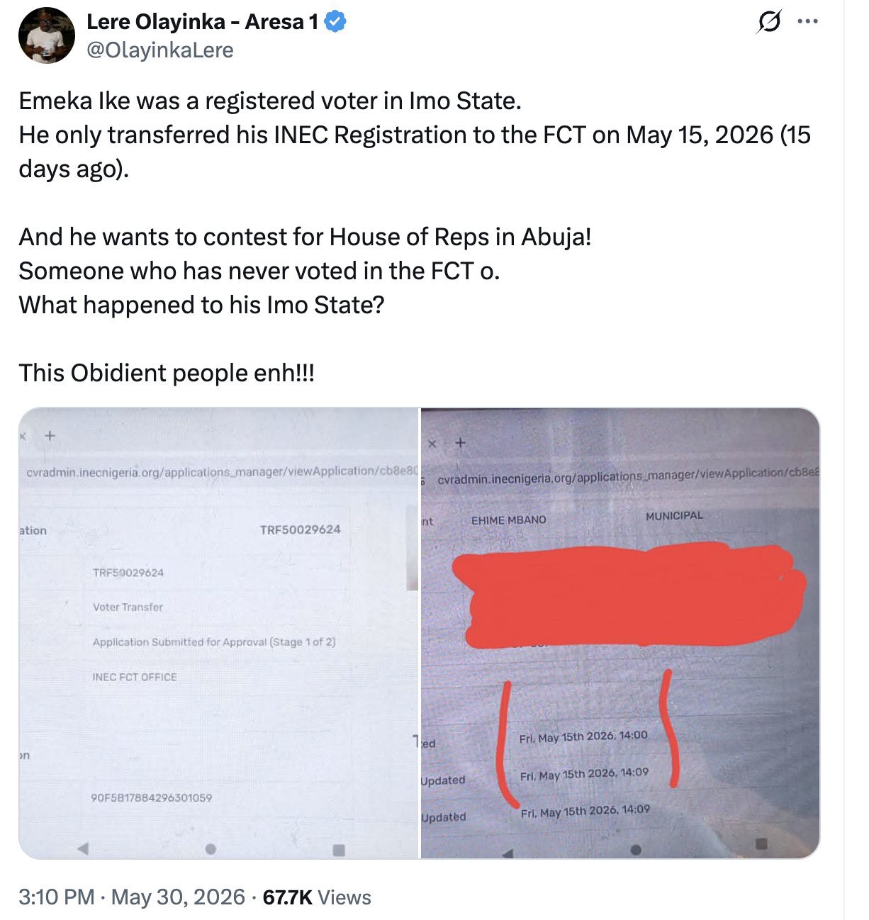 INEC Probes Alleged Unauthorized Access to Voter Registration Database shared by Wike’s aide