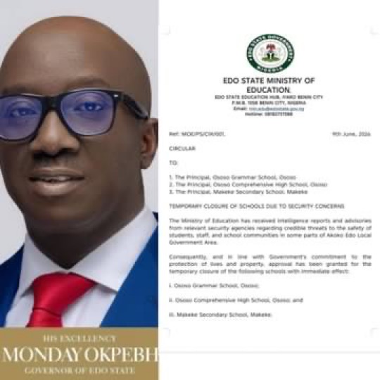 Edo State Shuts 3 Schools over Mass Kidnapping Plot uncovered by DSS