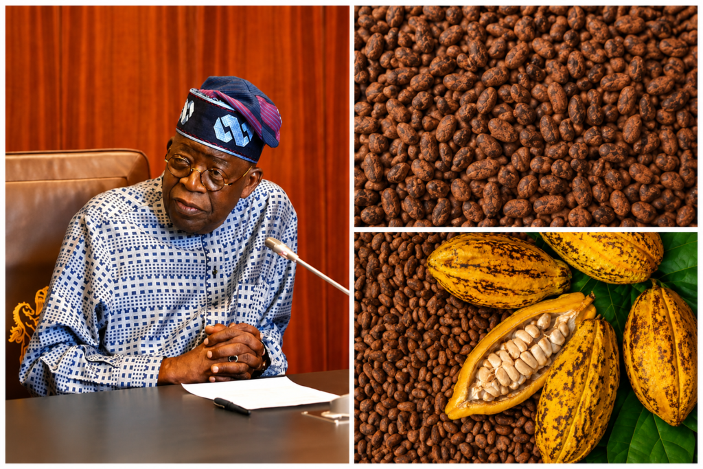 Tinubu Orders Halt to Raw Cocoa Exports to Boost Local Processing
