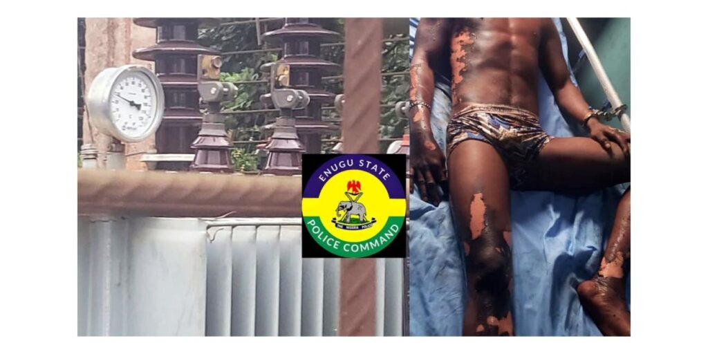 Police Arrest Man Found Unconscious Inside Transformer After Electric Shock in Enugu