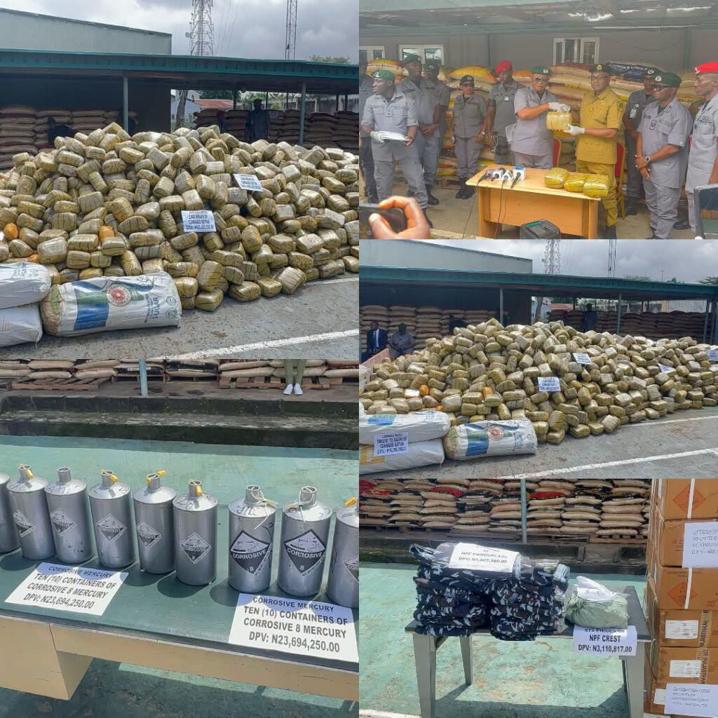 Customs Intercepts Cannabis, Pistol, Police Uniforms, Others Worth N4.1bn in Oyo State