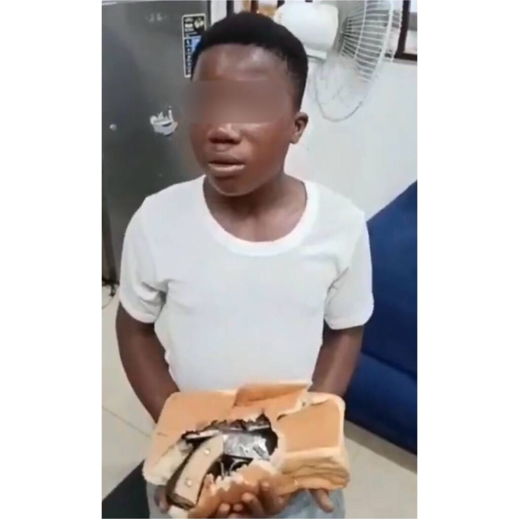 15-Year-Old Arrested With Gun Hidden Inside Bread In Lagos