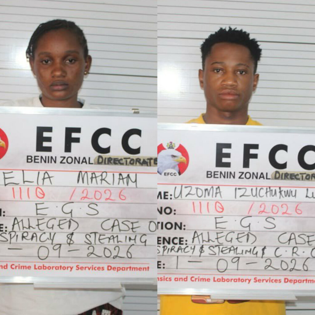 EFCC Arraigns Lovers Over Alleged ₦35.9m Theft in Benin